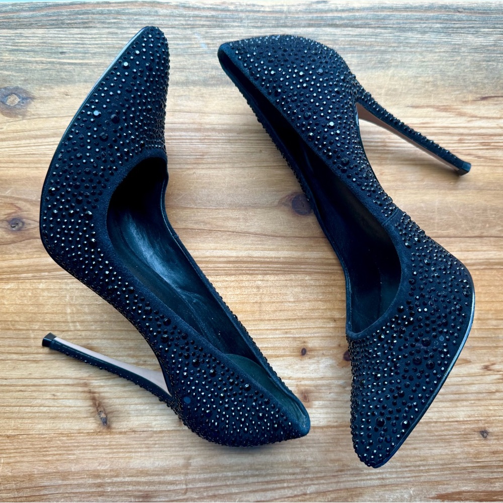 REISS Women’s Black High Heels Shoes 40 9 9.5 - Picture 2 of 8